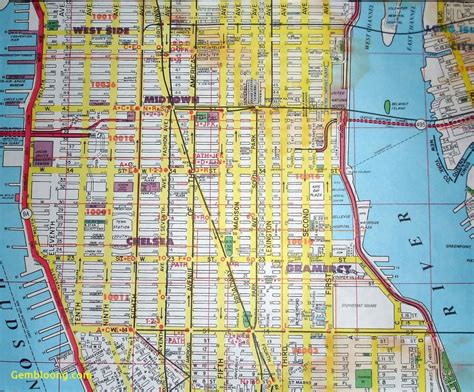 printable map  midtown manhattan