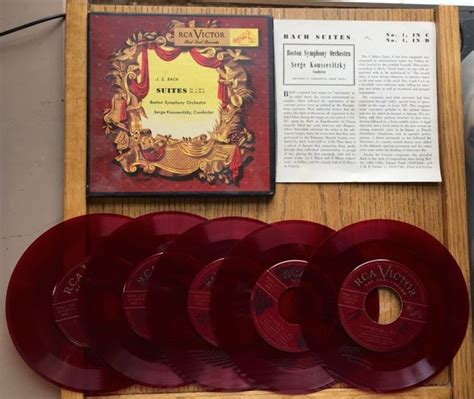 Vintage 1930 1940 Era Rca Victor Red Seal Record Set Bach