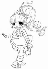 Coloring Pages Chibi Cute Kids Printable sketch template