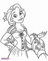 Coloring Rapunzel Tangled Pages Disneyclips Hair Disney Color Braided Print Pdf Pascal Gothel Mother sketch template