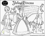 Coloring Paper Pages Doll Monday Dress Marisole Dolls Princess Print Printable Four Paperthinpersonas Barbie Vintage Awesome 1108 Click Yellow Color sketch template