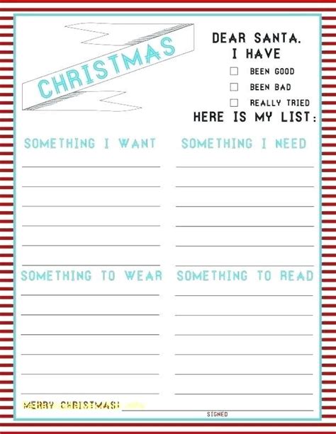 secret santa  list template christmas wishes christmas list
