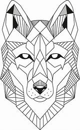 Wolf Lineart Vector 3axis sketch template