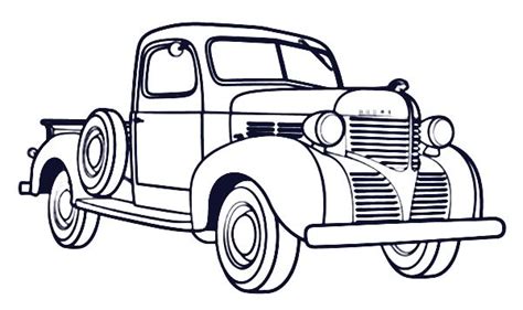 vintage antique coloring pages  coloring sheets truck coloring