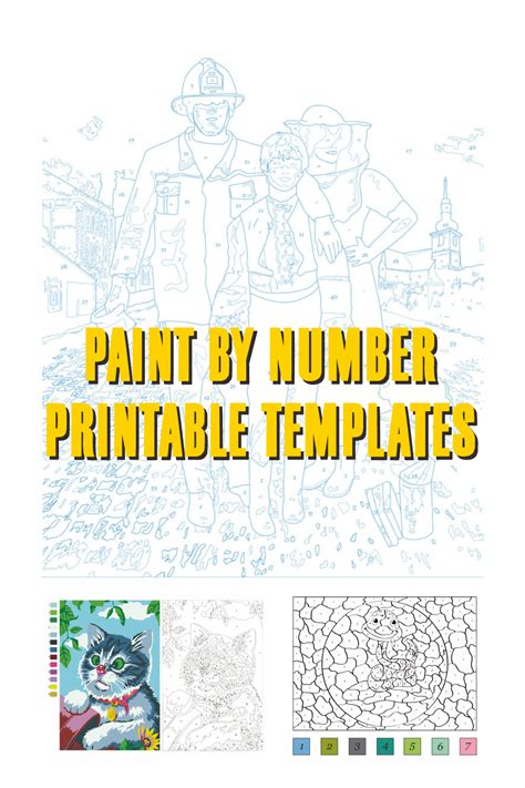 paint  number printable templates printableecom