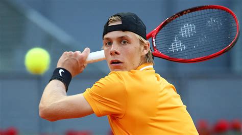 denis shapovalov earns rome meeting  novak djokovic eurosport