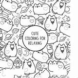 Coloring Pages Pusheen Printable Cute Print Color Kawaii Book Getcolorings Colouring Advance Lovely Cat Getdrawings Biz Colorings sketch template