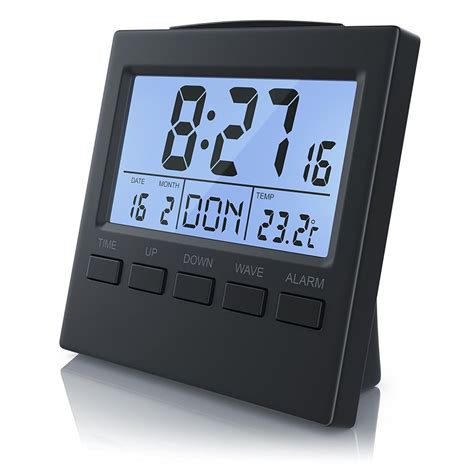 csl funkwecker digital mit temperaturanzeige dcf funkuhr reisewecker alarm clock