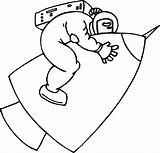 Coloring Astronaut Fly Hard Wecoloringpage sketch template
