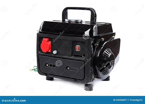 portable fuel electric generator  white background stock image image  mobile station