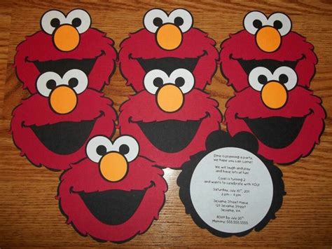 Elmo Invites Elmo Birthday Invitations Elmo Birthday Sesame Street