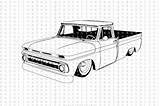 Chevy C10 K10 Dxf sketch template