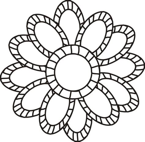 large flowers coloring pages    print