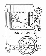 Ice Cream Pages Coloring Shop Stand Parlor Printable Sandwich Kids Sheet Template Truck Print Cone Man Bestcoloringpagesforkids sketch template