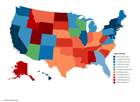 states political leanings oc  mapporn