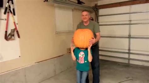 josie can fit her head in my pumpkin youtube