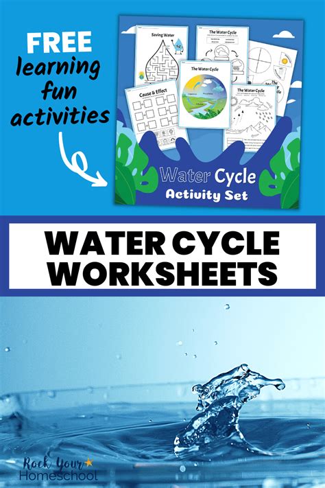 water cycle worksheets  printable pack  science fun activities