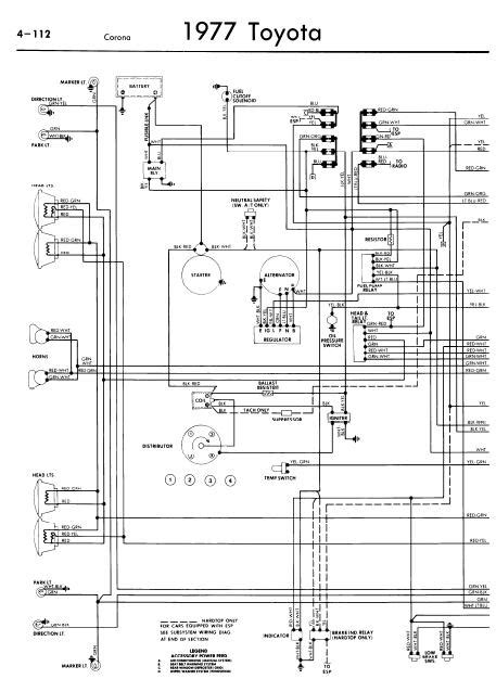 schematic toyota wiring diagram color codes