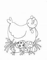 Easter Embroidery Dearie Dolls Motion Laying Eggs Digi Stamps Salvo Coloring sketch template
