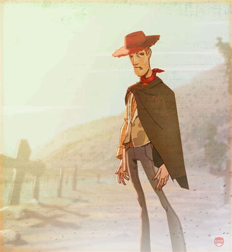 Geek Art Woody From Toy Story As Clint Eastwood From The
