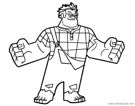 wreck  ralph coloring pages disneyclipscom
