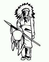 Native American Coloring Tribe Chief Pages Tribes Drawing Indians Kids Color Printable Getdrawings Getcolorings Print sketch template