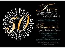 Fifty and fabulous birthday invitations by sassyphotocreations
