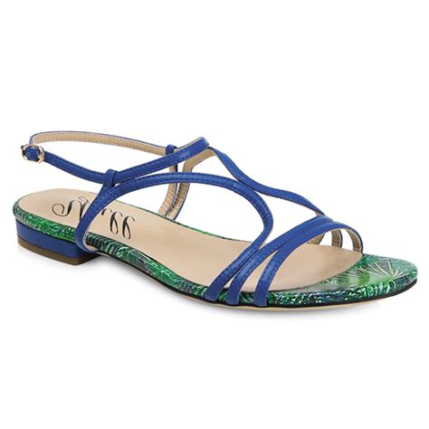 yull tenby womens royal blue sandals  returns  shoescouk