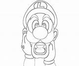 Luigi Coloring Popular Printable Coloringhome sketch template