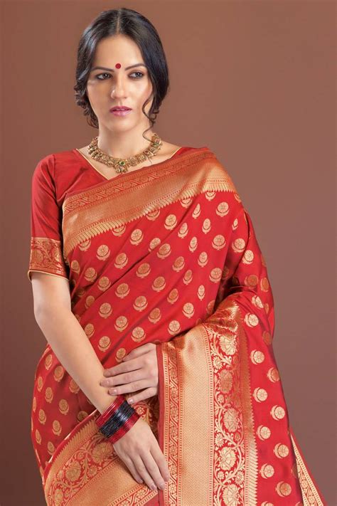 maroon woven kanchipuram silk saree with blouse bhelpuri 2306551