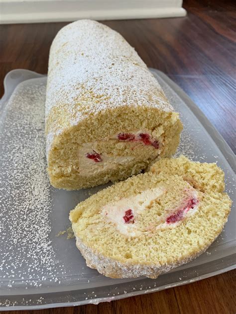 vanilla swiss roll cake recipe  pictures popsugar food