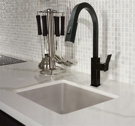 black matte kitchen faucet  residential pros