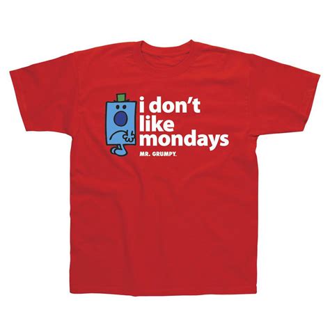 Mr Men I Don T Like Mondays T Shirt
