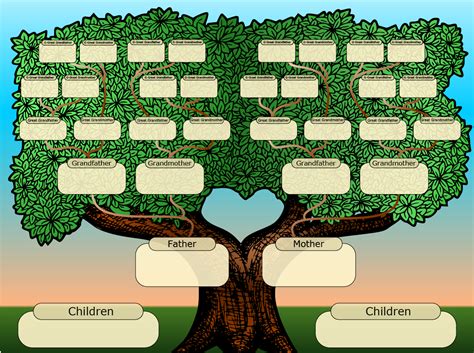 family tree template  calendar template site