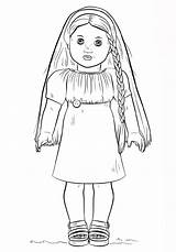 American Coloring Girl Pages Doll Julie Printable Supercoloring Via sketch template