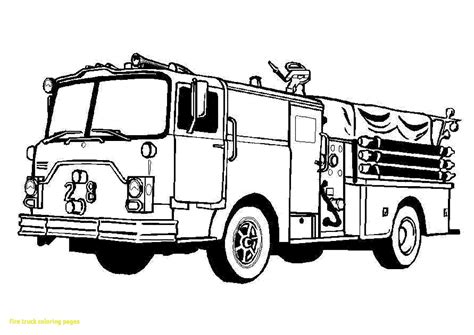 awesome image  fire truck coloring page davemelillocom truck