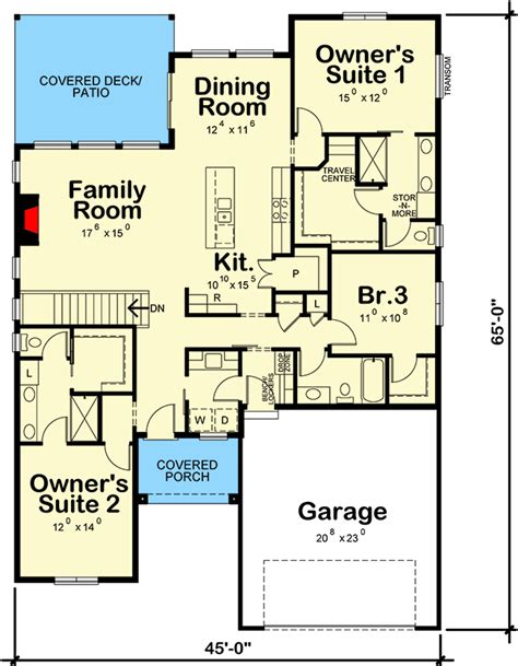 house plans   master suites  main floor floorplansclick