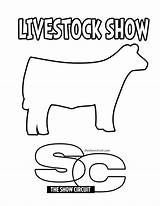 Livestock sketch template