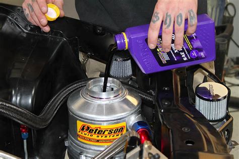 tech tip checking oil level   dry sump oil system