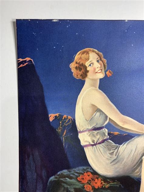 c 1920 s pin up flapper girl art original print eggleston inviting