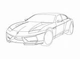 Lamborghini Aventador Outline Drawing Veneno Sketch Roadster Getdrawings sketch template