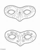 Kleurplaten Maskers sketch template