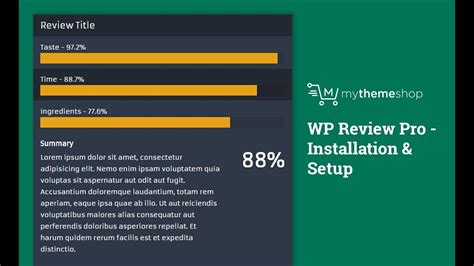 wp review pro installation setup youtube