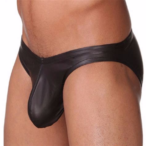 sexy men underwear leather thong mens jockstraps lingerie