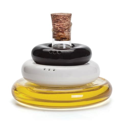 stackable olive oil salt and pepper set