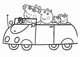 Peppa Pig Coloring Pages Printable Kids Colouring Car Sheets Birthday Coloring4free Colour Para Coloriage Sheet Riding Pepa Family Procoloring Clipart sketch template