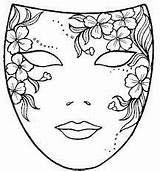 Fasching Maske Karneval Masken Ausmalen Malvorlage Faschingsmasken sketch template