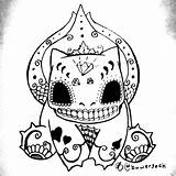 Pokemon Coloring Pages Bulbasaur Dead Kleurplaten Tattoo Sugar Skull Colouring Mashup Imgur Tattoos Choose Board sketch template