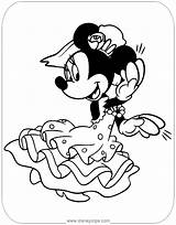 Minnie Coloring Mouse Pages Flamenco Dancing Disneyclips Disney Misc Activities Funstuff sketch template