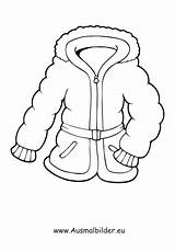 Winterjacke Dicke Ausmalbilder Ausmalbild Kleidung Ausdrucken Kostenlos Badeanzug Malvorlagen Anzug sketch template